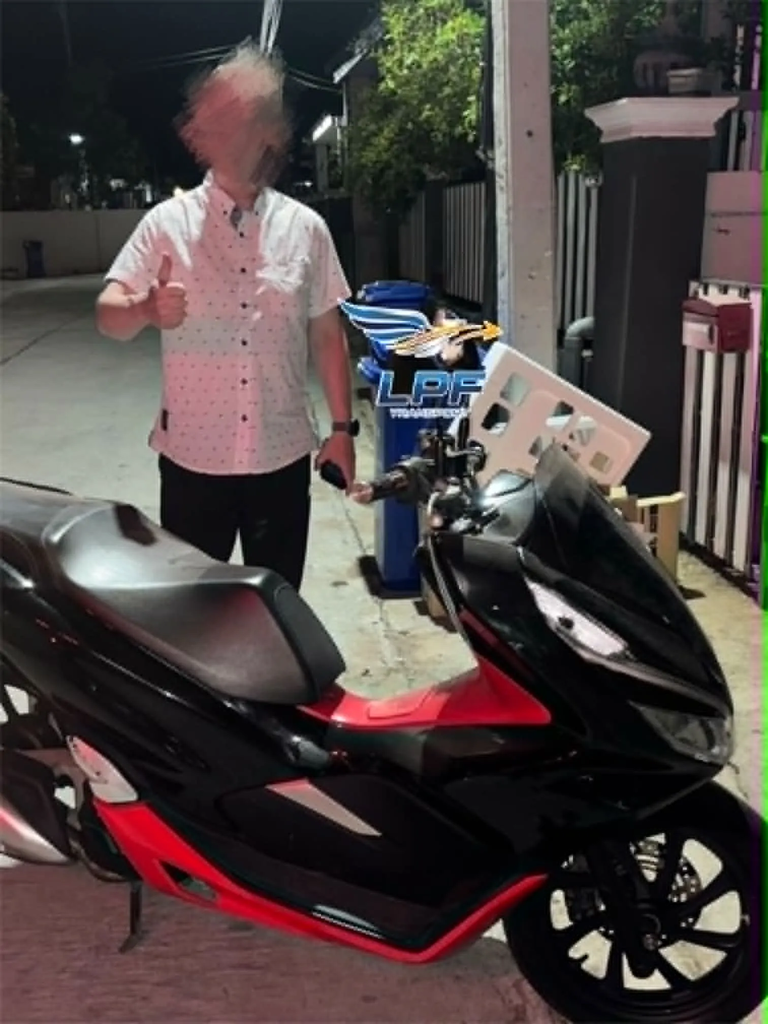 ผลงานขนส่งมอเตอร์ไซค์ LPF Transport